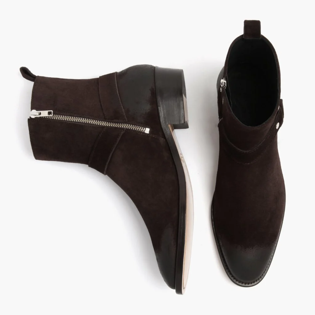 [S] Harness | Dark Brown Suede - Image 3