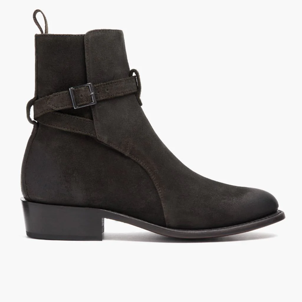 [S] Rogue | Dark Olive Suede - Image 2