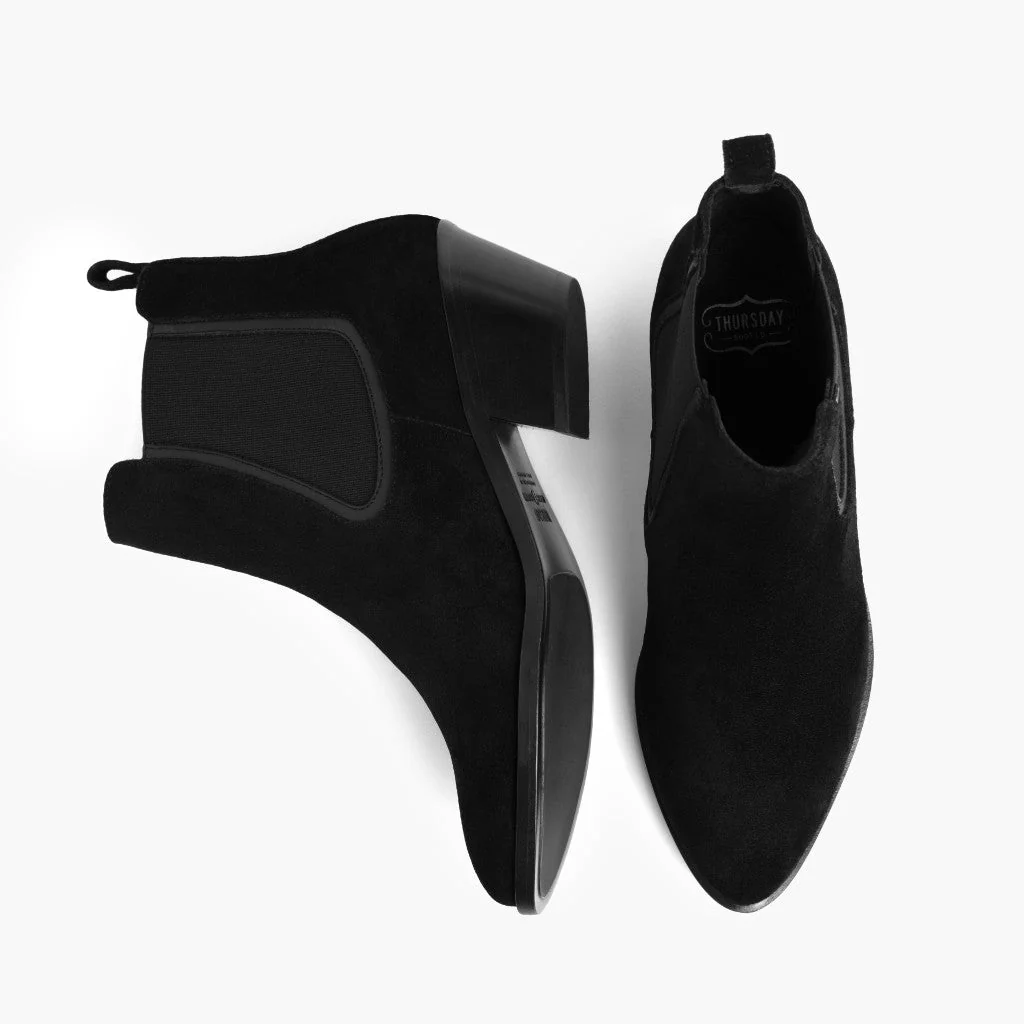 [S] Duchess Bootie | Black Suede - Image 3