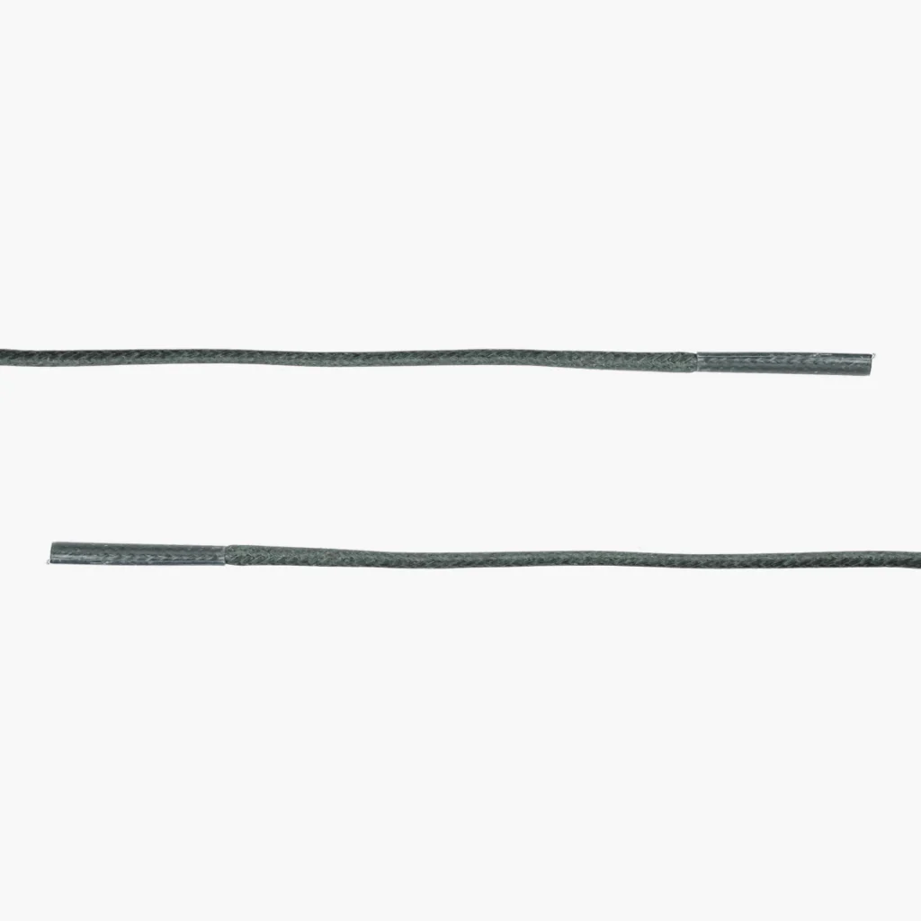Round Waxed Cotton Laces | Green - Image 2