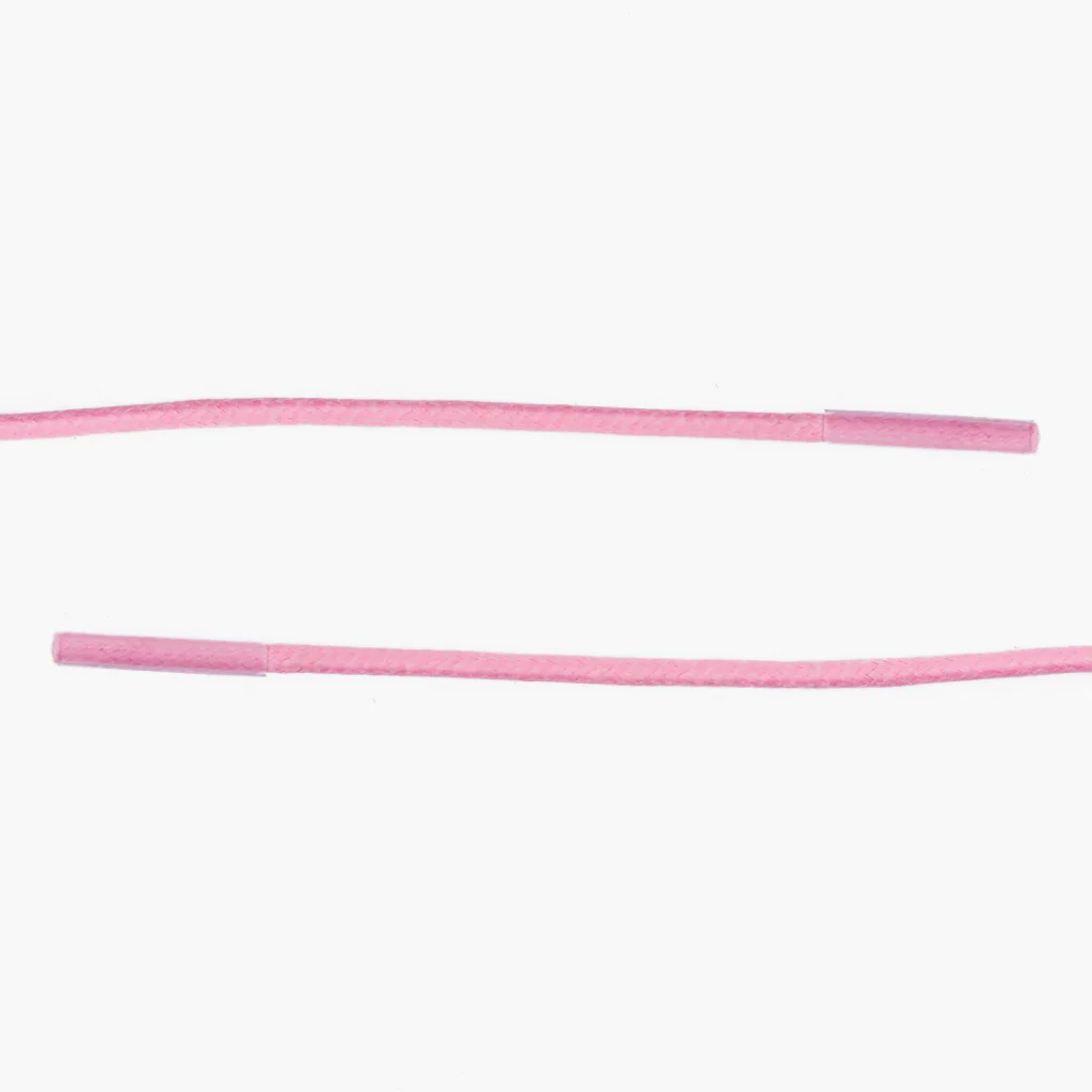 Round Waxed Cotton Laces | Pink - Image 2