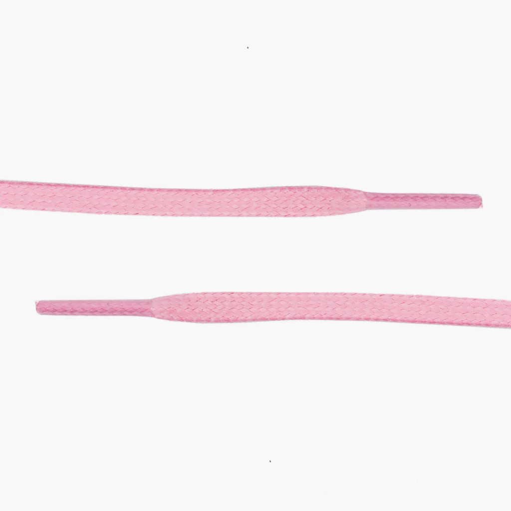 Flat Waxed Cotton Laces | Pink - Image 2