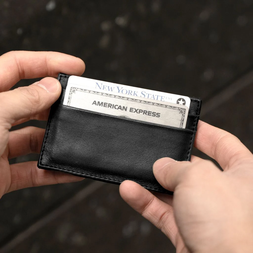 Leather Card Holder | Black - Image 5
