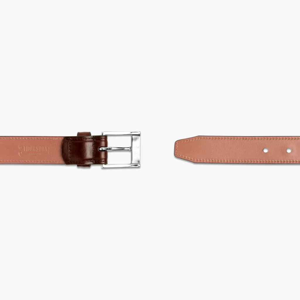 Men's Classic Leather Belt | Brown - Image 3