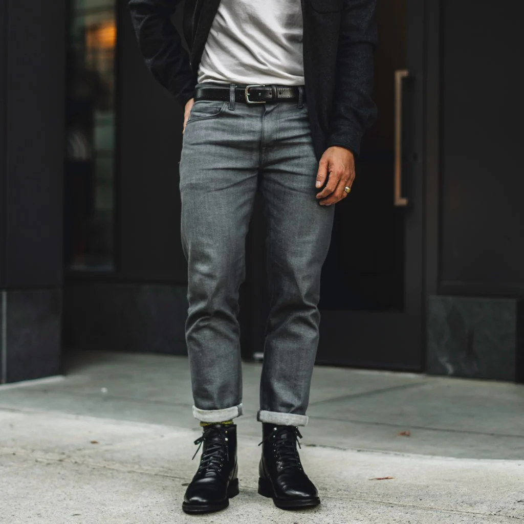 Men's Brogue Leather Belt | Black - Image 5