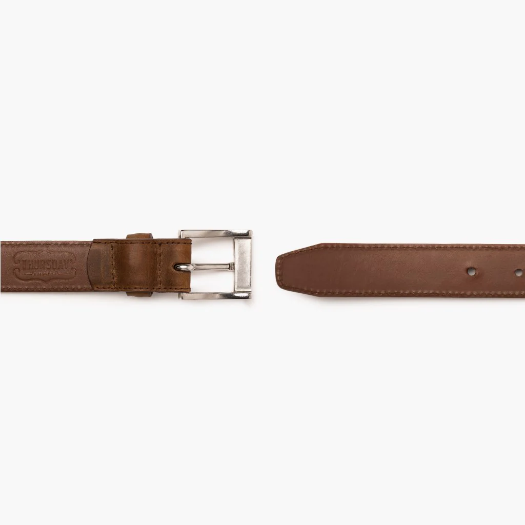 Men's Classic Leather Belt | Burnt Copper - Image 3