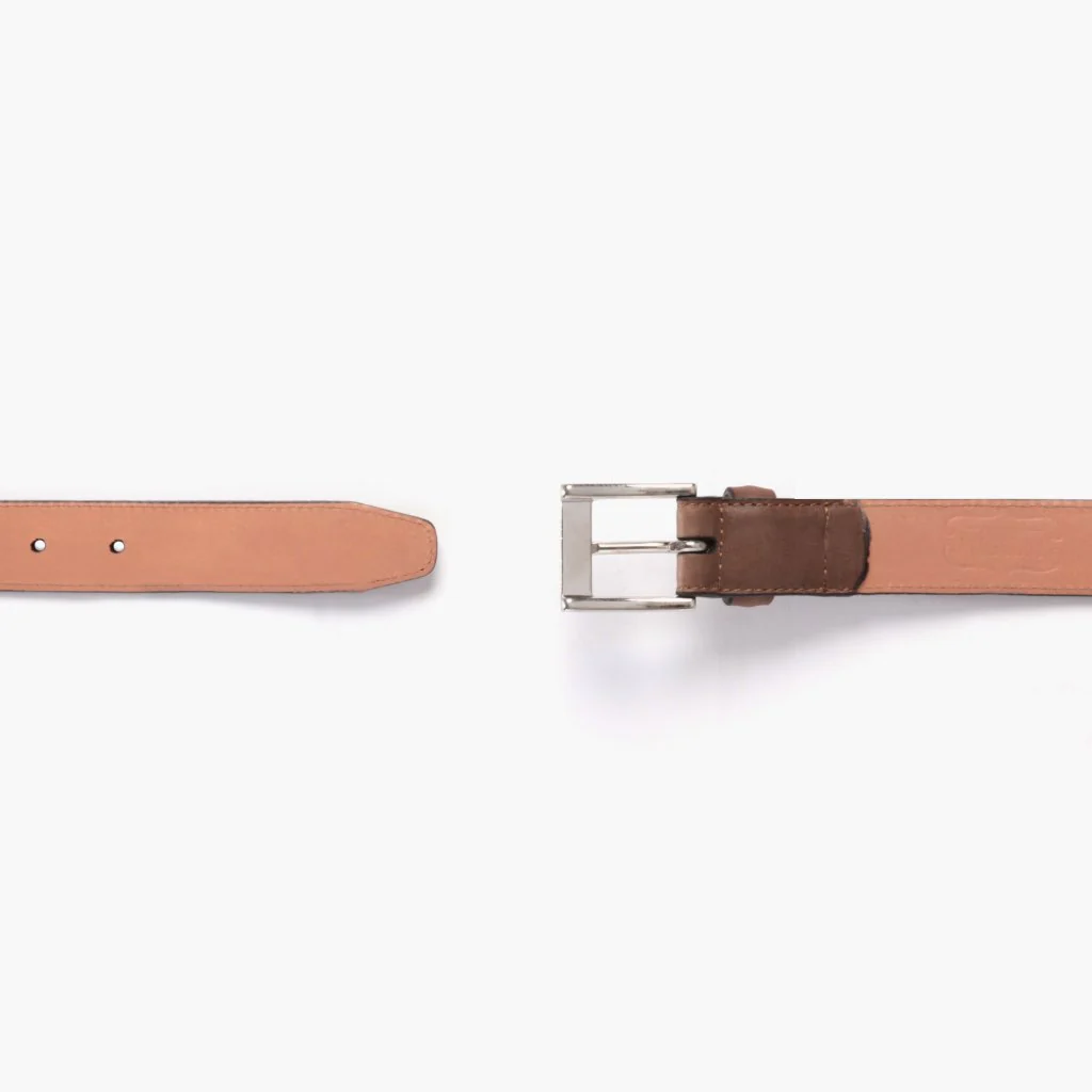 Men's Classic Leather Belt | Walnut - Image 3