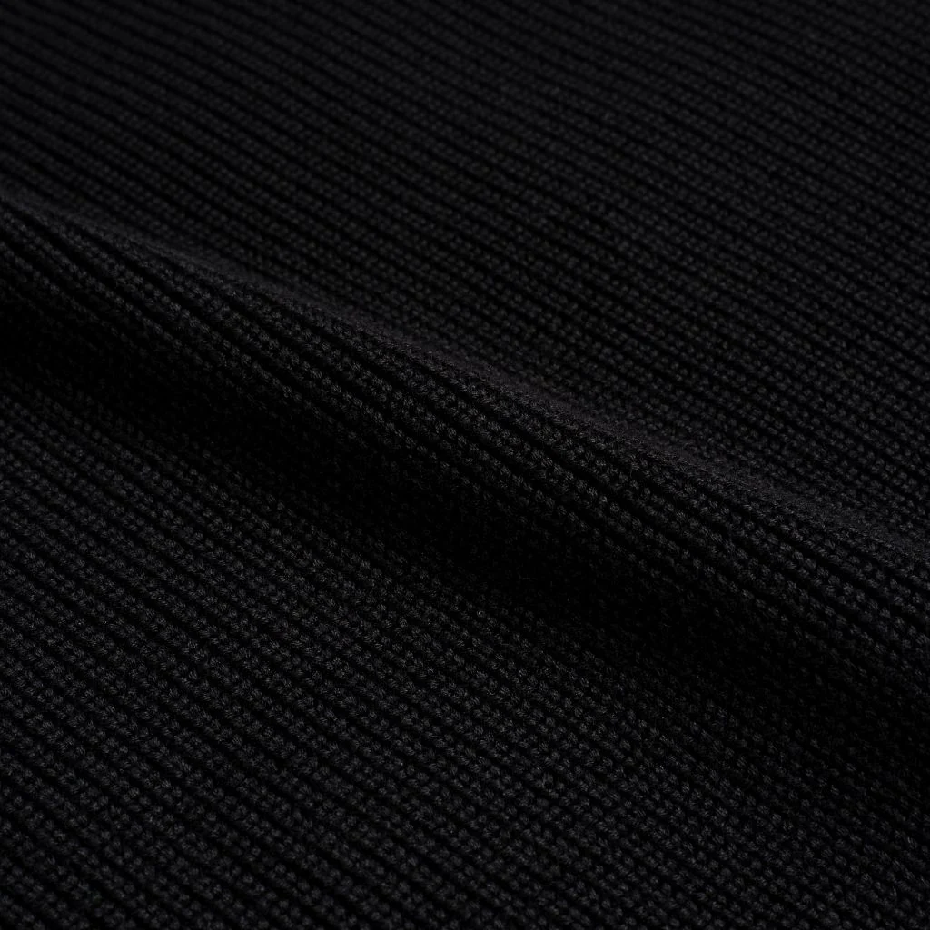 Ribbed Crewneck | Black - Image 4