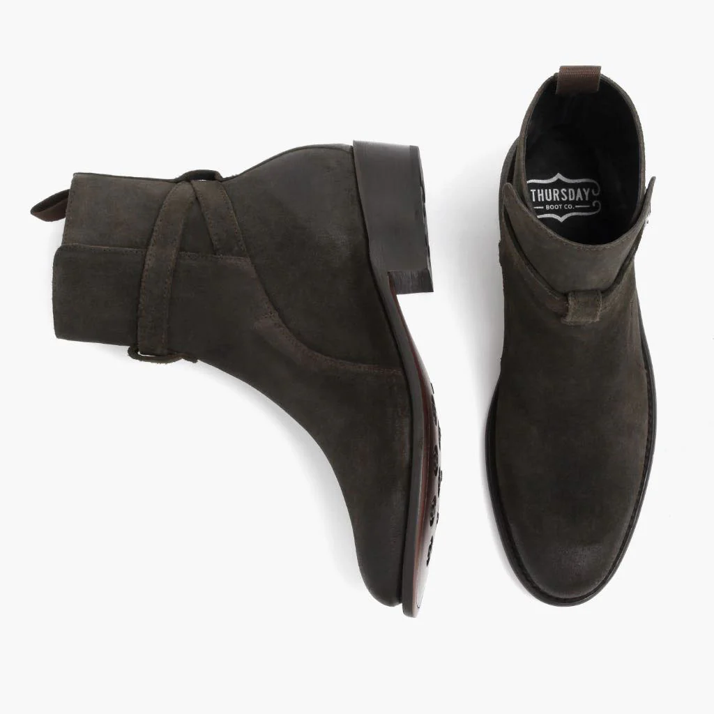 Rogue | Dark Olive Suede - Image 4