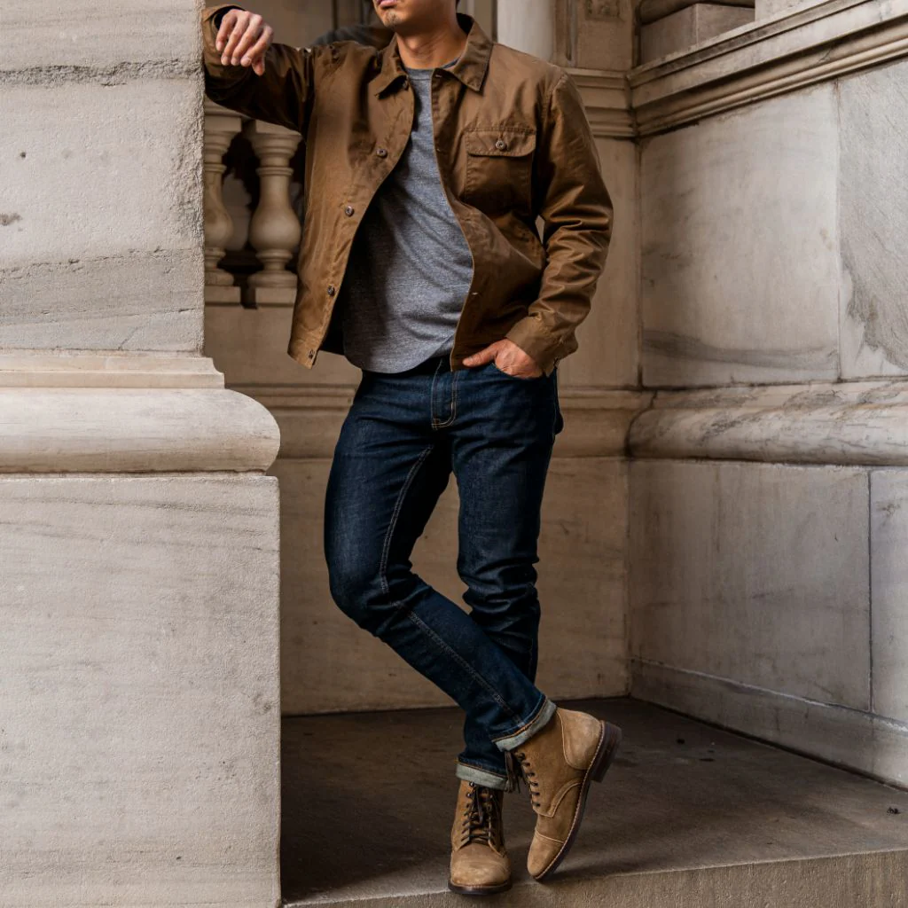Waxed Canvas Field Jacket | Coyote - Image 3