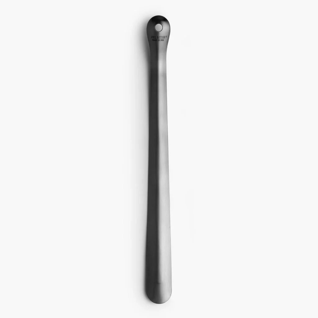 Cobbler's Choice 16" Metal Shoe Horn | Antique Pewter - Image 2