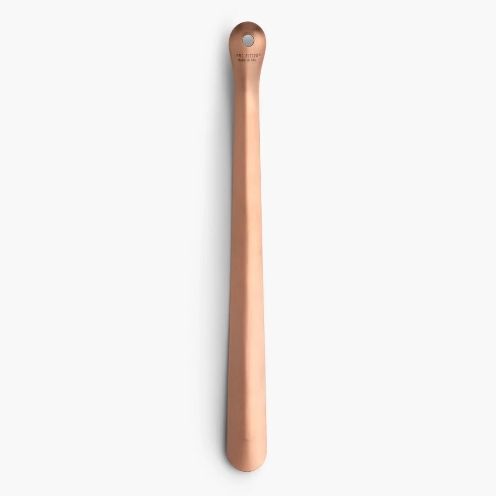 Cobbler's Choice 16" Metal Shoe Horn | Brushed Copper - Image 2