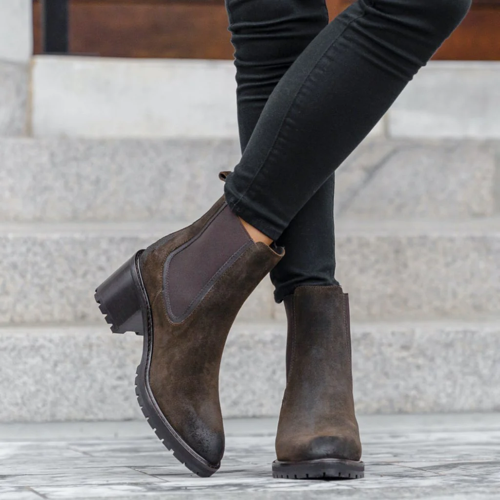 [W] Knockout | Dark Olive Suede - Image 6