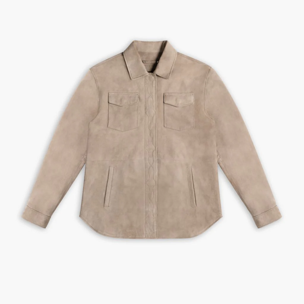 Dakota Shirt Jacket | Taupe - Image 4