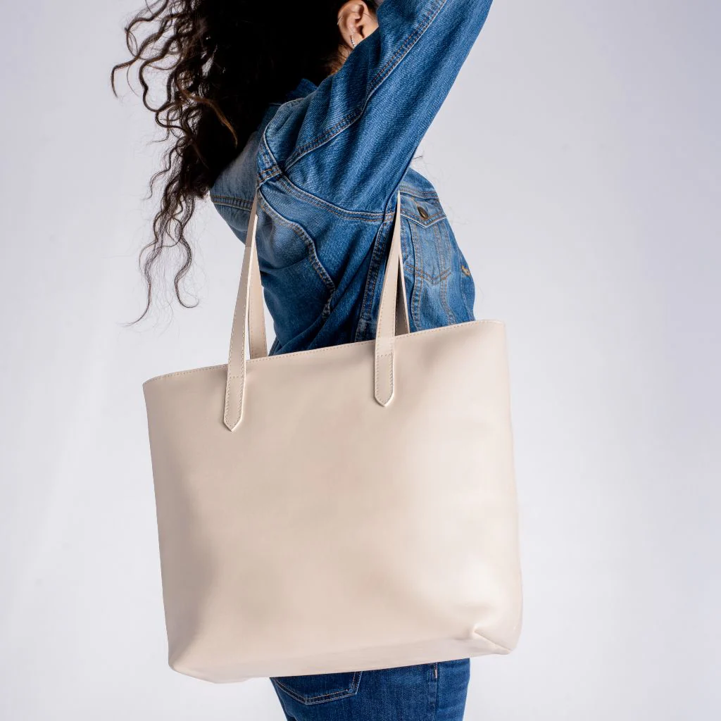 Everyday Tote | Beige (L) (Zipper) - Image 7