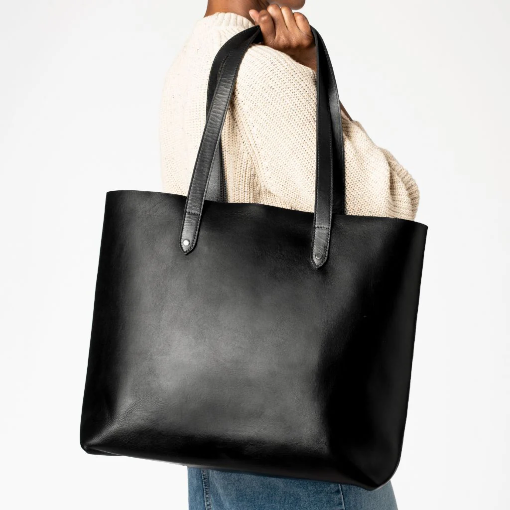 Everyday Tote | Black (XL) (Silver) - Image 6