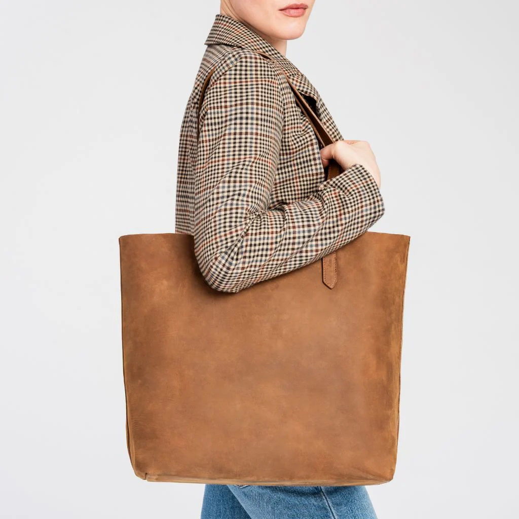 Everyday Tote | Vintage Cognac (L) - Image 7