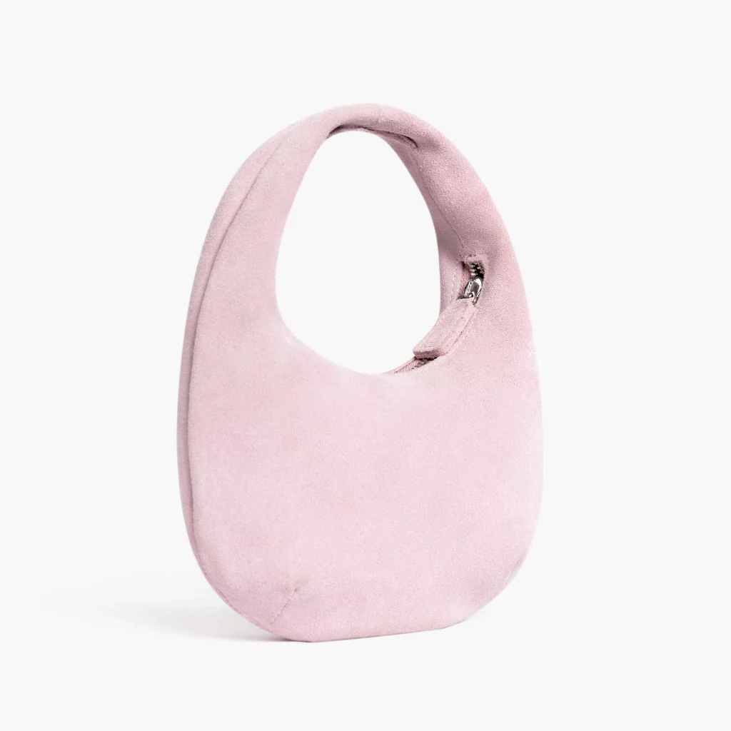 Mini Crescent | Pink Suede - Image 2